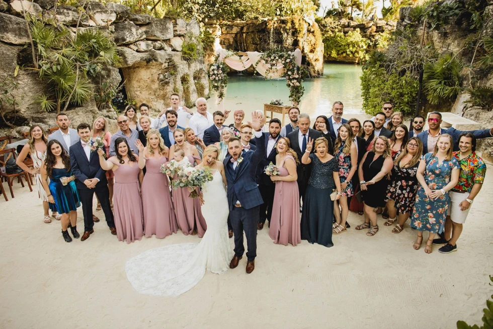 Photographing Large Bridal Parties in Puerto Vallarta